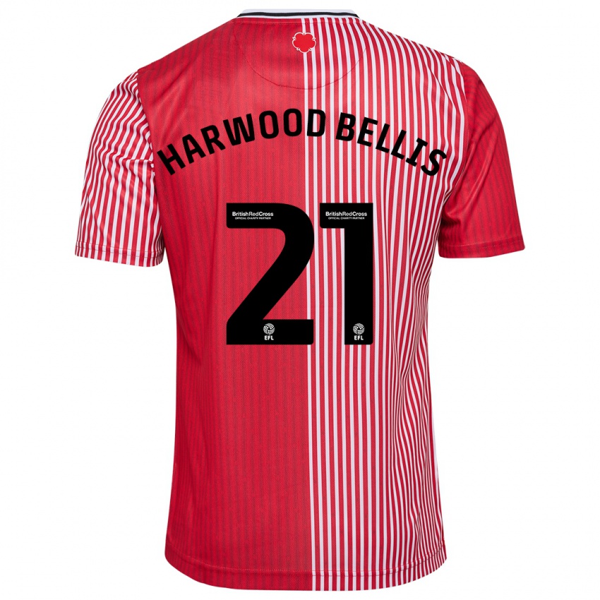 Niño Camiseta Taylor Harwood-Bellis #21 Rojo 1ª Equipación 2023/24 La Camisa Perú