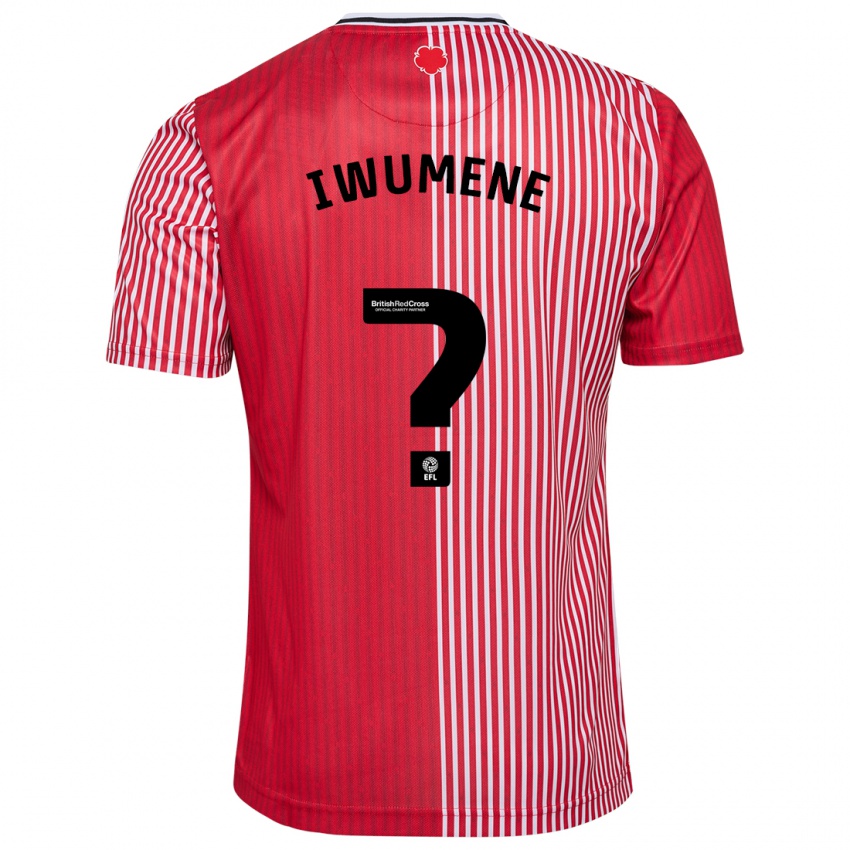 Niño Camiseta Alex Stepien-Iwumene #0 Rojo 1ª Equipación 2023/24 La Camisa Perú