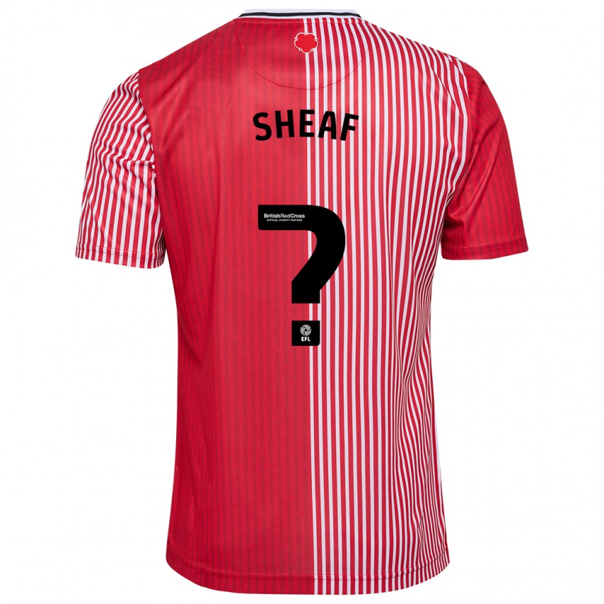 Niño Camiseta Ben Sheaf #0 Rojo 1ª Equipación 2023/24 La Camisa Perú