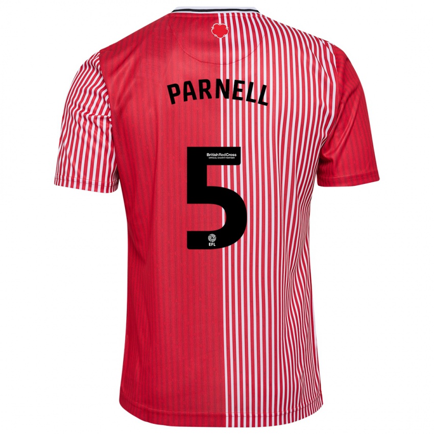 Niño Camiseta Rosanna Parnell #5 Rojo 1ª Equipación 2023/24 La Camisa Perú