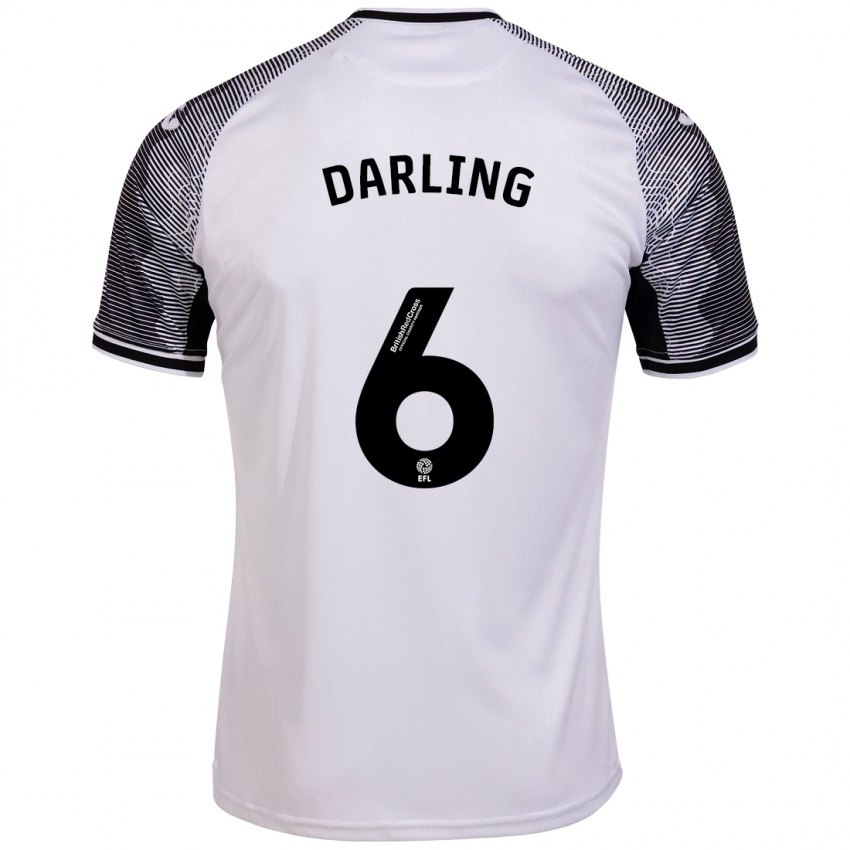 Niño Camiseta Harry Darling #6 Blanco 1ª Equipación 2023/24 La Camisa Perú