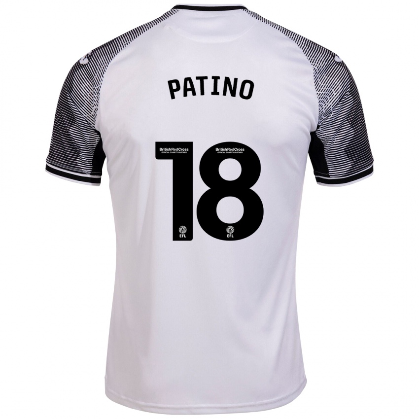 Niño Camiseta Charlie Patino #18 Blanco 1ª Equipación 2023/24 La Camisa Perú