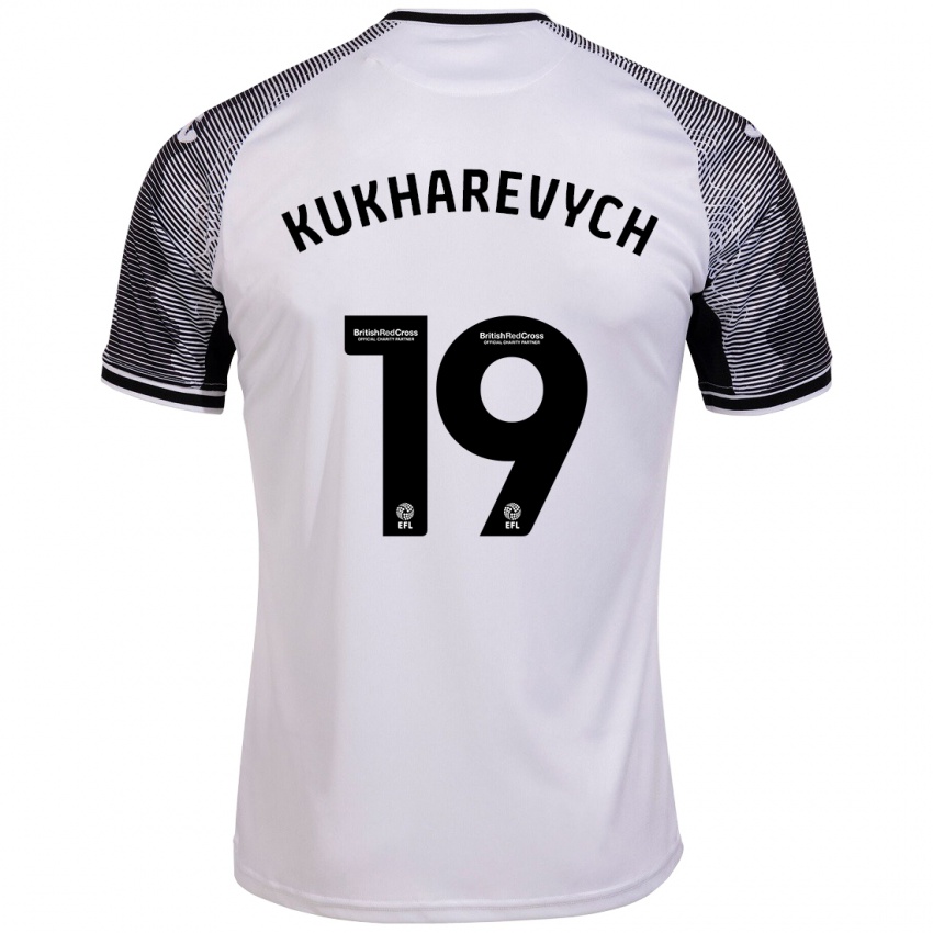 Niño Camiseta Mykola Kukharevych #19 Blanco 1ª Equipación 2023/24 La Camisa Perú