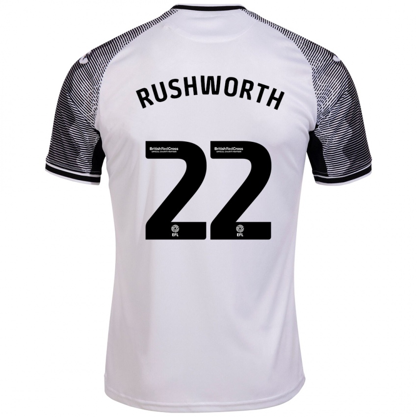 Niño Camiseta Carl Rushworth #22 Blanco 1ª Equipación 2023/24 La Camisa Perú