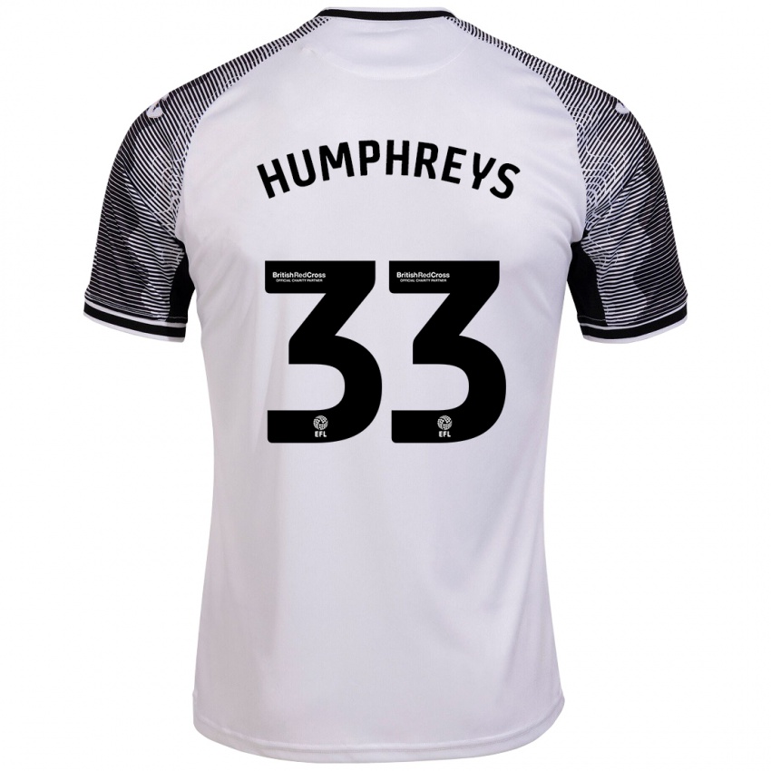 Niño Camiseta Bashir Humphreys #33 Blanco 1ª Equipación 2023/24 La Camisa Perú