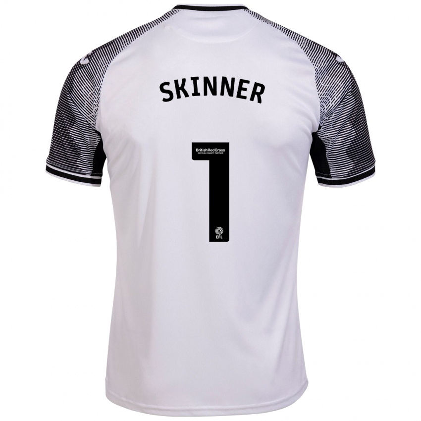 Niño Camiseta Claire Skinner #1 Blanco 1ª Equipación 2023/24 La Camisa Perú