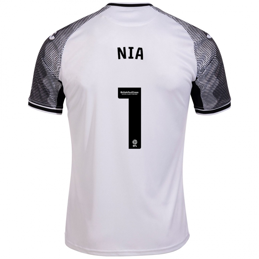 Niño Camiseta Ffion Rees Nia #1 Blanco 1ª Equipación 2023/24 La Camisa Perú