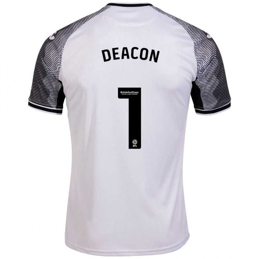 Niño Camiseta Chelsea Deacon #1 Blanco 1ª Equipación 2023/24 La Camisa Perú