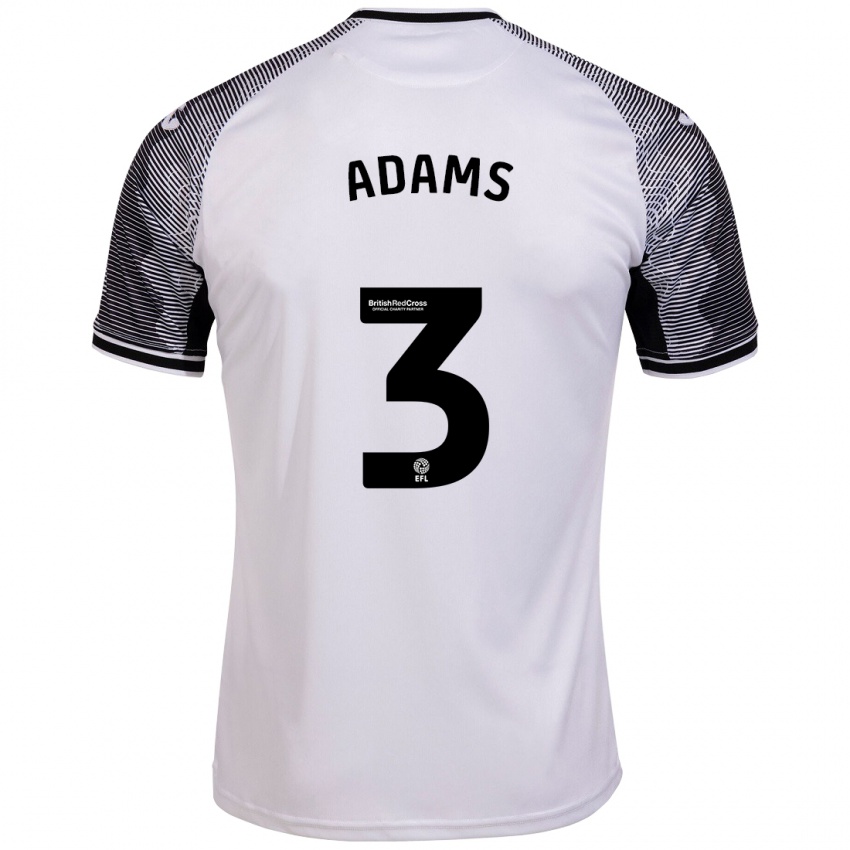 Niño Camiseta Sarah Adams #3 Blanco 1ª Equipación 2023/24 La Camisa Perú