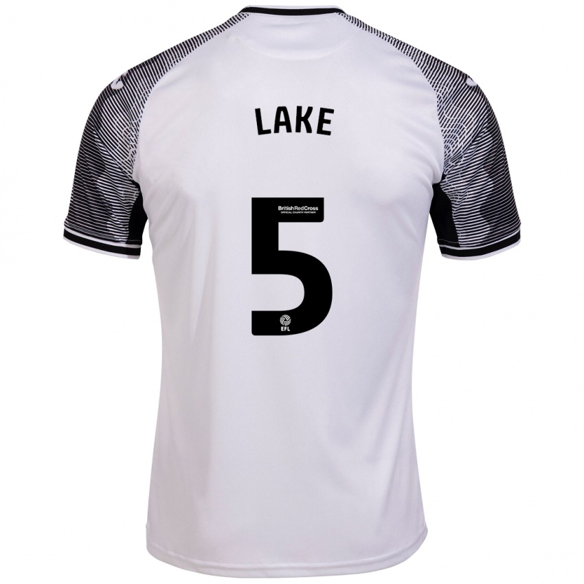 Niño Camiseta Ellie Lake #5 Blanco 1ª Equipación 2023/24 La Camisa Perú