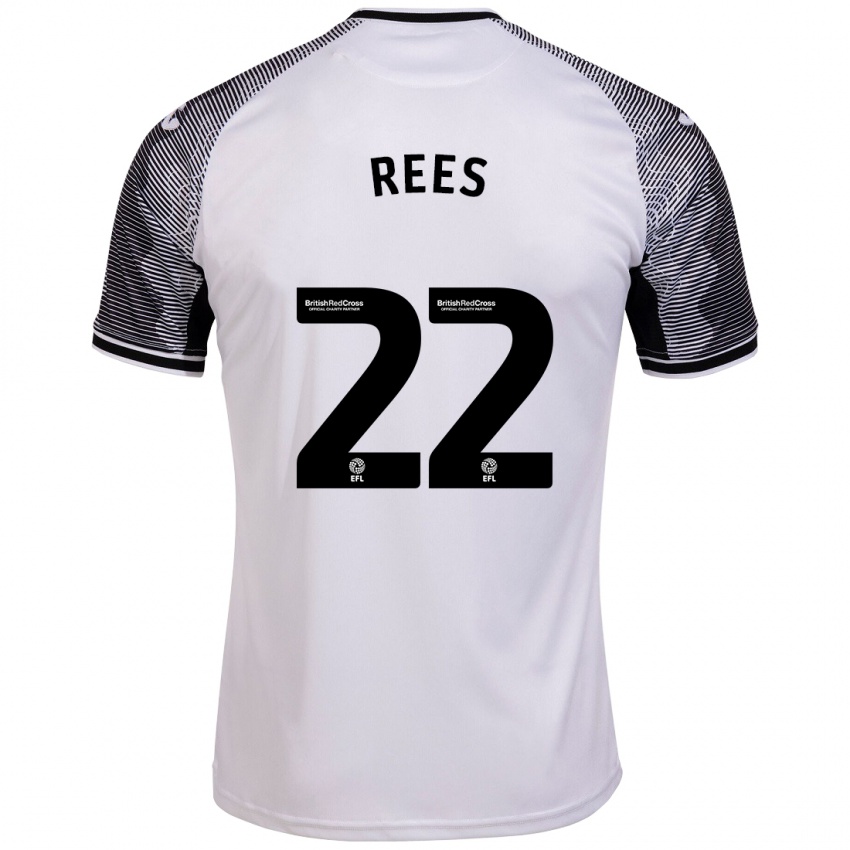 Niño Camiseta Nia Rees #22 Blanco 1ª Equipación 2023/24 La Camisa Perú