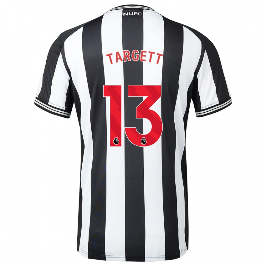 Niño Camiseta Matt Targett #13 Blanco Negro 1ª Equipación 2023/24 La Camisa Perú