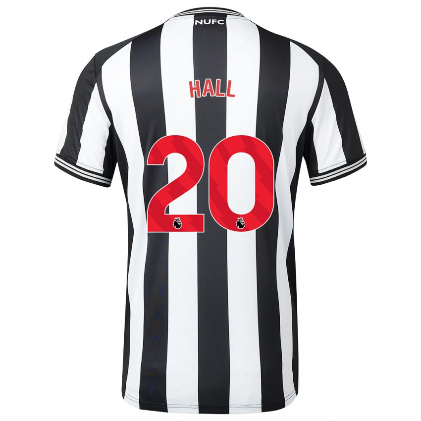 Niño Camiseta Lewis Hall #20 Blanco Negro 1ª Equipación 2023/24 La Camisa Perú