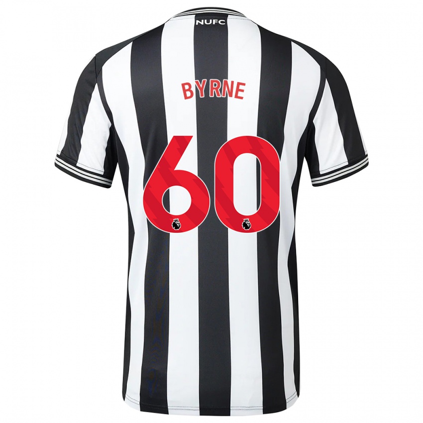 Niño Camiseta Reece Byrne #60 Blanco Negro 1ª Equipación 2023/24 La Camisa Perú