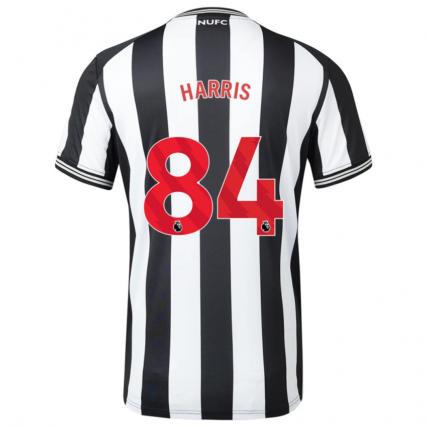 Niño Camiseta Aidan Harris #84 Blanco Negro 1ª Equipación 2023/24 La Camisa Perú