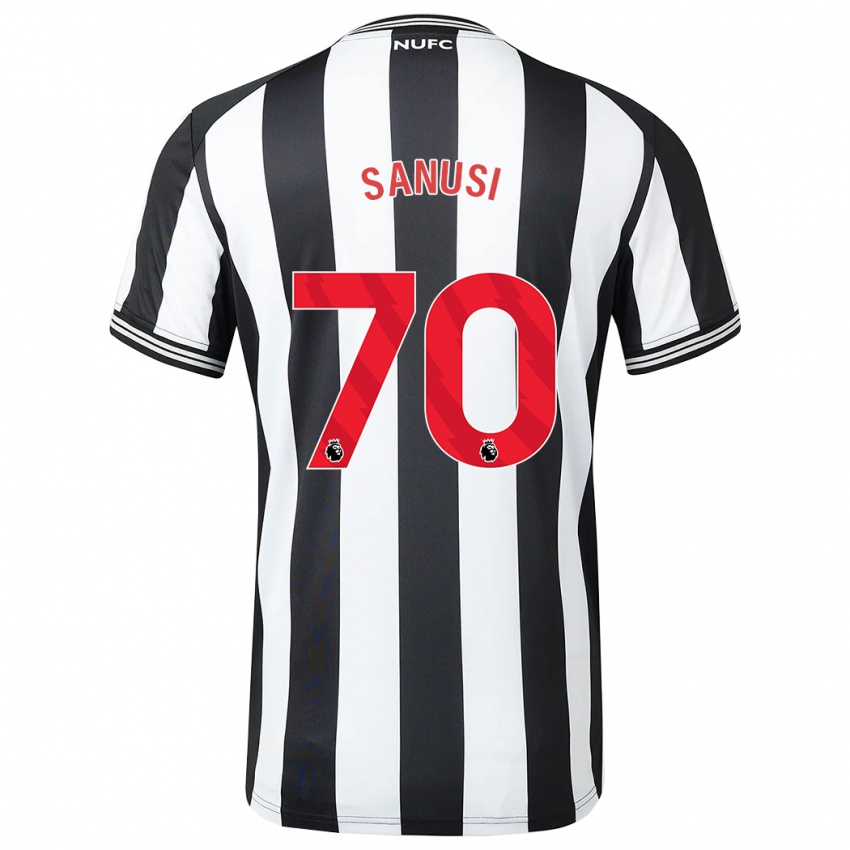 Niño Camiseta Trevan Sanusi #70 Blanco Negro 1ª Equipación 2023/24 La Camisa Perú