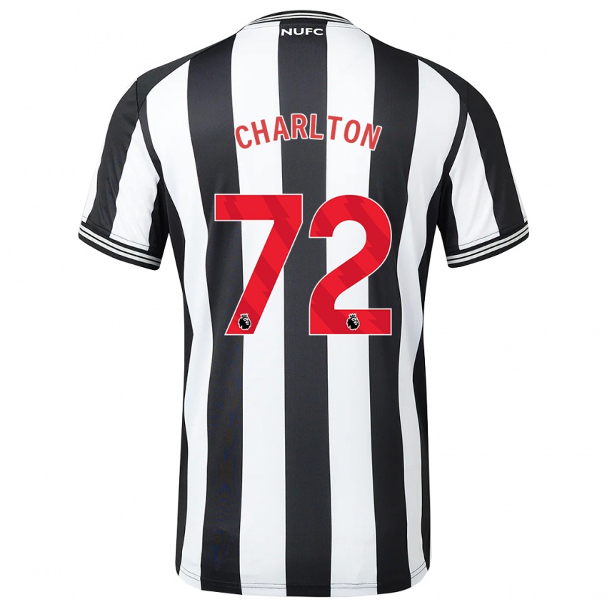 Niño Camiseta Dylan Charlton #72 Blanco Negro 1ª Equipación 2023/24 La Camisa Perú