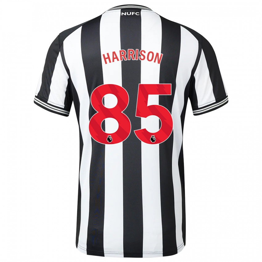 Niño Camiseta Adam Harrison #85 Blanco Negro 1ª Equipación 2023/24 La Camisa Perú