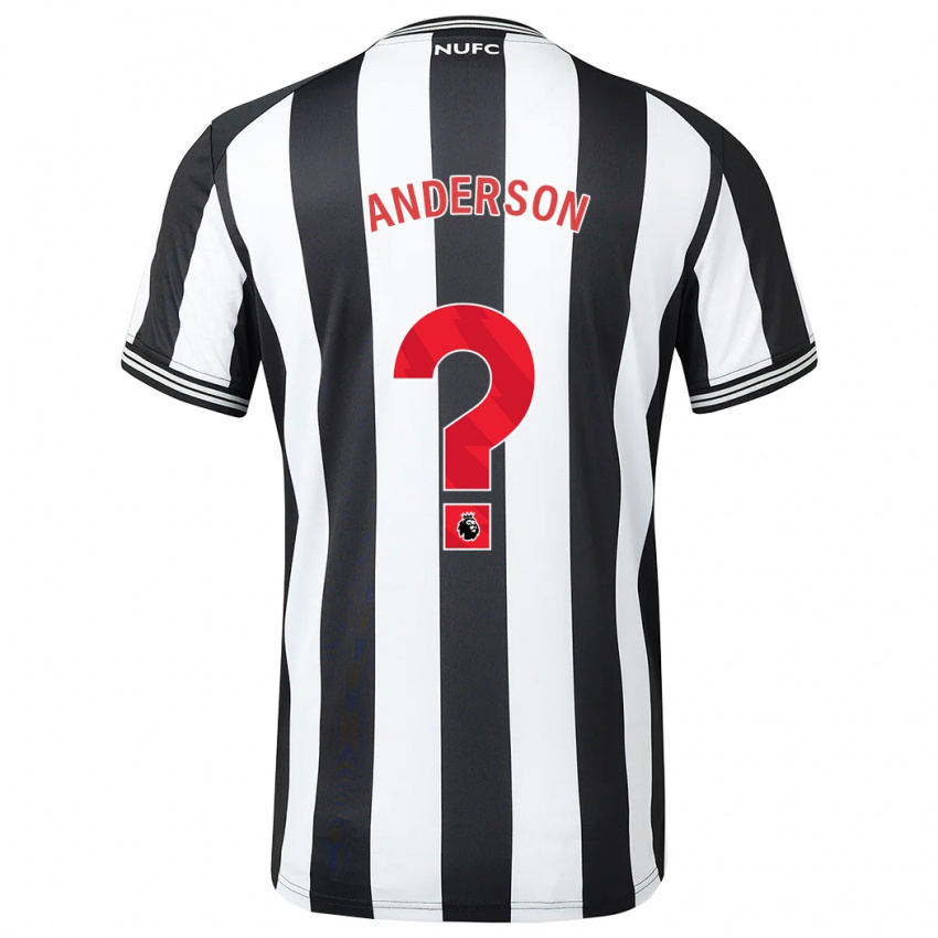 Niño Camiseta Will Anderson #0 Blanco Negro 1ª Equipación 2023/24 La Camisa Perú