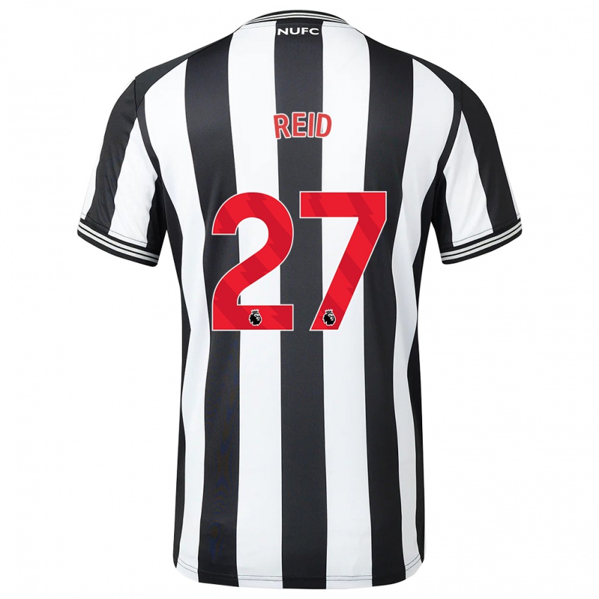 Niño Camiseta Hannah Reid #27 Blanco Negro 1ª Equipación 2023/24 La Camisa Perú