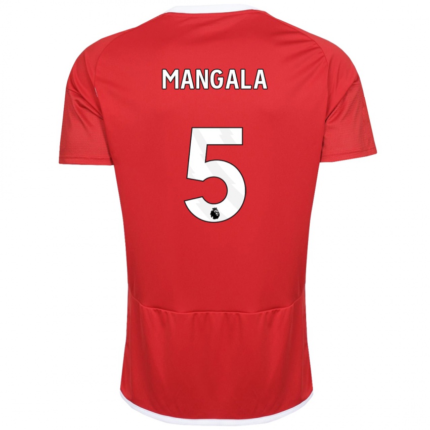 Niño Camiseta Orel Mangala #5 Rojo 1ª Equipación 2023/24 La Camisa Perú