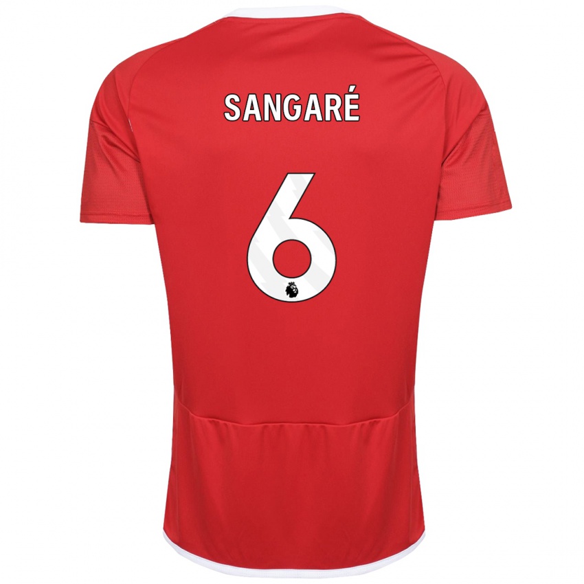 Niño Camiseta Ibrahim Sangare #6 Rojo 1ª Equipación 2023/24 La Camisa Perú