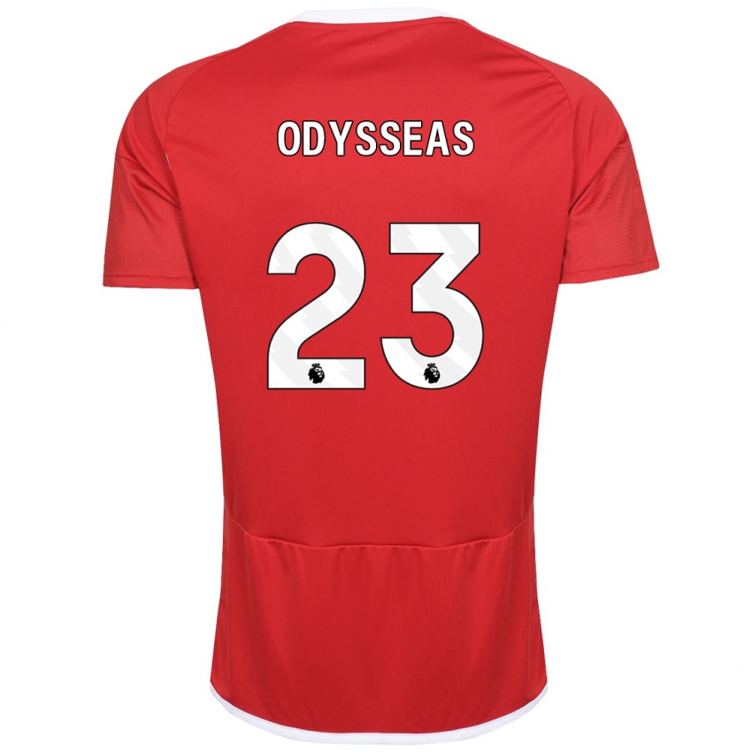 Niño Camiseta Odysseas Vlachodimos #23 Rojo 1ª Equipación 2023/24 La Camisa Perú