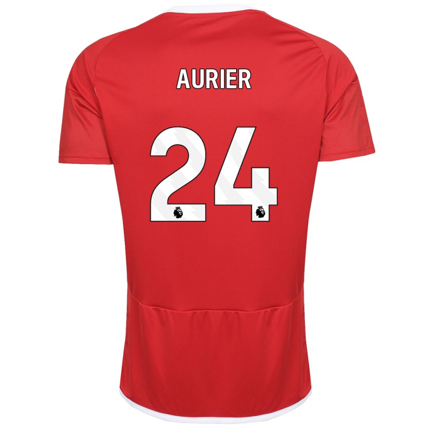 Niño Camiseta Serge Aurier #24 Rojo 1ª Equipación 2023/24 La Camisa Perú