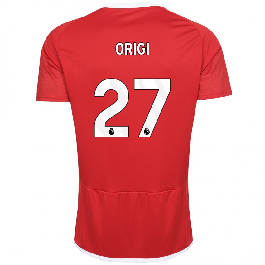 Niño Camiseta Divock Origi #27 Rojo 1ª Equipación 2023/24 La Camisa Perú