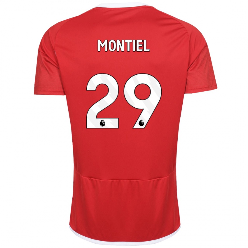 Niño Camiseta Gonzalo Montiel #29 Rojo 1ª Equipación 2023/24 La Camisa Perú