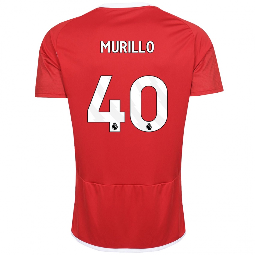 Niño Camiseta Murillo #40 Rojo 1ª Equipación 2023/24 La Camisa Perú