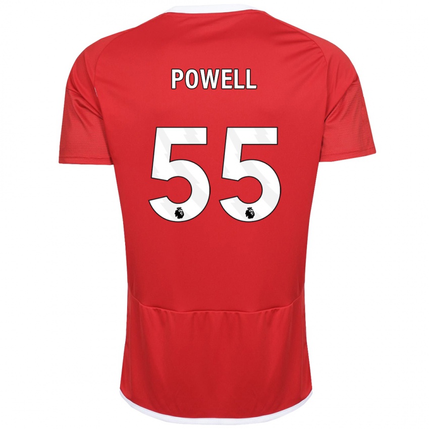 Niño Camiseta Josh Powell #55 Rojo 1ª Equipación 2023/24 La Camisa Perú