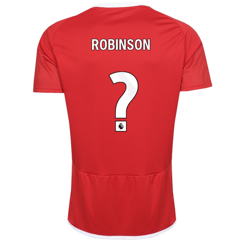 Niño Camiseta Theo Robinson #0 Rojo 1ª Equipación 2023/24 La Camisa Perú