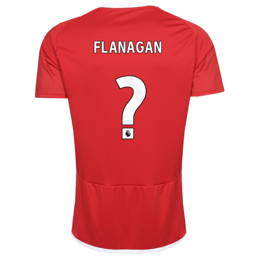 Niño Camiseta Theo Flanagan #0 Rojo 1ª Equipación 2023/24 La Camisa Perú