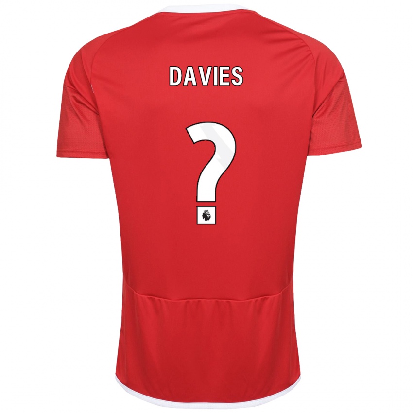 Niño Camiseta Isaac Davies #0 Rojo 1ª Equipación 2023/24 La Camisa Perú