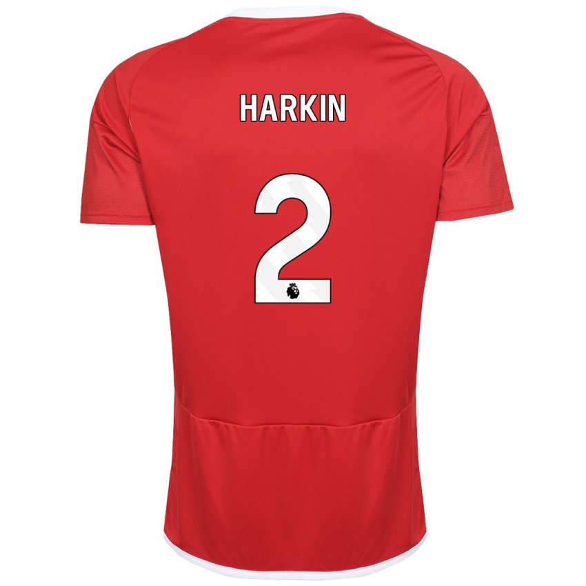 Niño Camiseta Lyndsey Harkin #2 Rojo 1ª Equipación 2023/24 La Camisa Perú