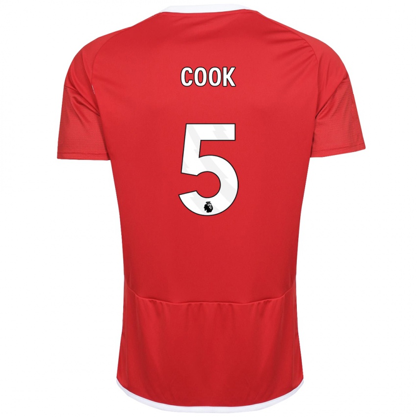 Niño Camiseta Olivia Cook #5 Rojo 1ª Equipación 2023/24 La Camisa Perú