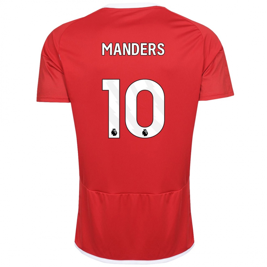 Niño Camiseta Holly Manders #10 Rojo 1ª Equipación 2023/24 La Camisa Perú