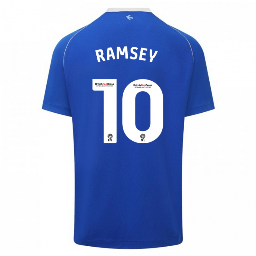 Niño Camiseta Aaron Ramsey #10 Azul 1ª Equipación 2023/24 La Camisa Perú