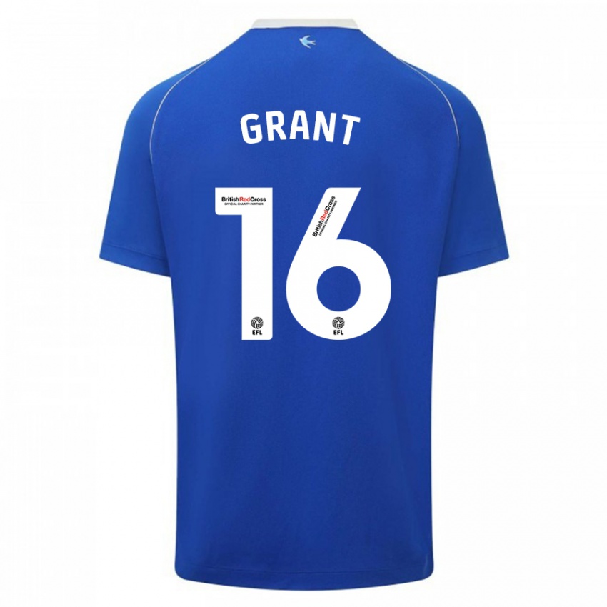 Niño Camiseta Karlan Grant #16 Azul 1ª Equipación 2023/24 La Camisa Perú