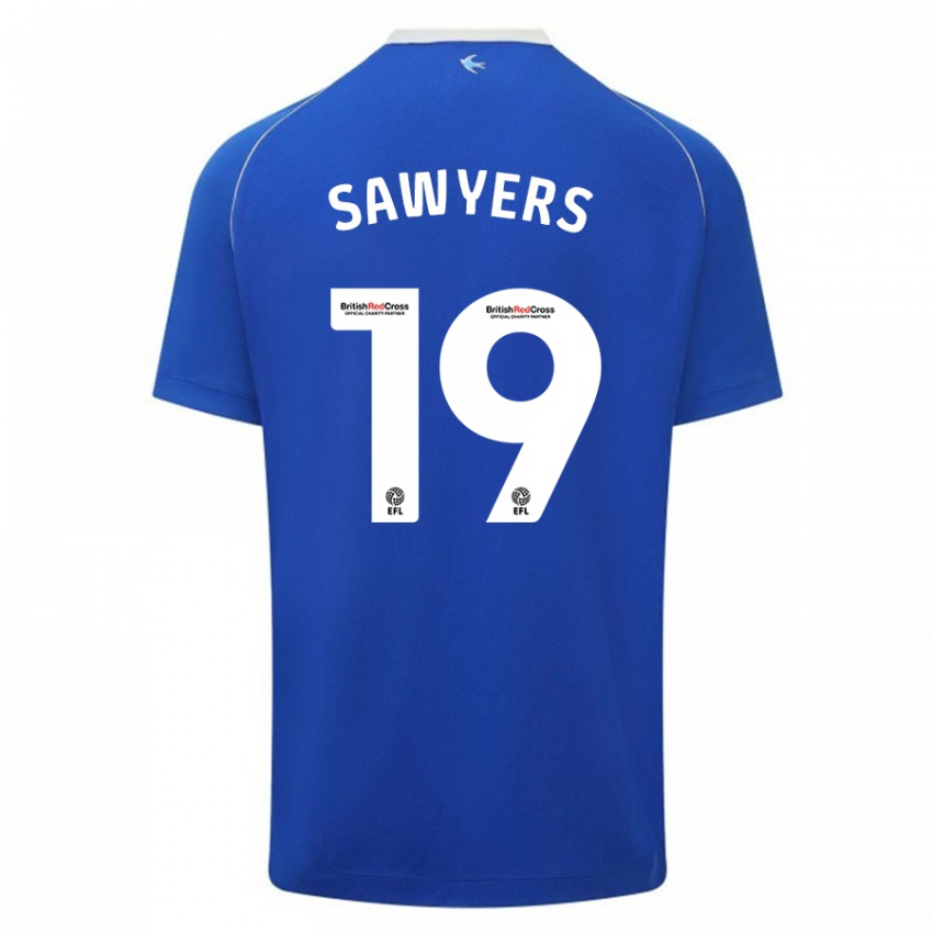 Niño Camiseta Romaine Sawyers #19 Azul 1ª Equipación 2023/24 La Camisa Perú