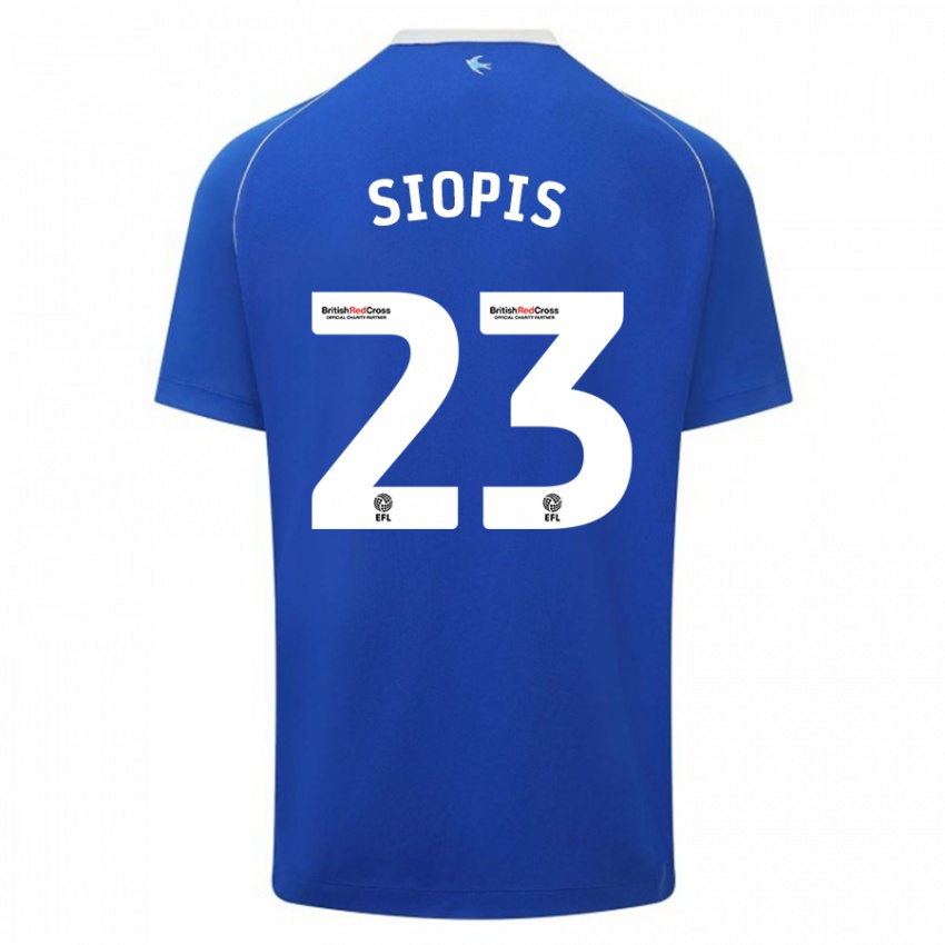 Niño Camiseta Manolis Siopis #23 Azul 1ª Equipación 2023/24 La Camisa Perú