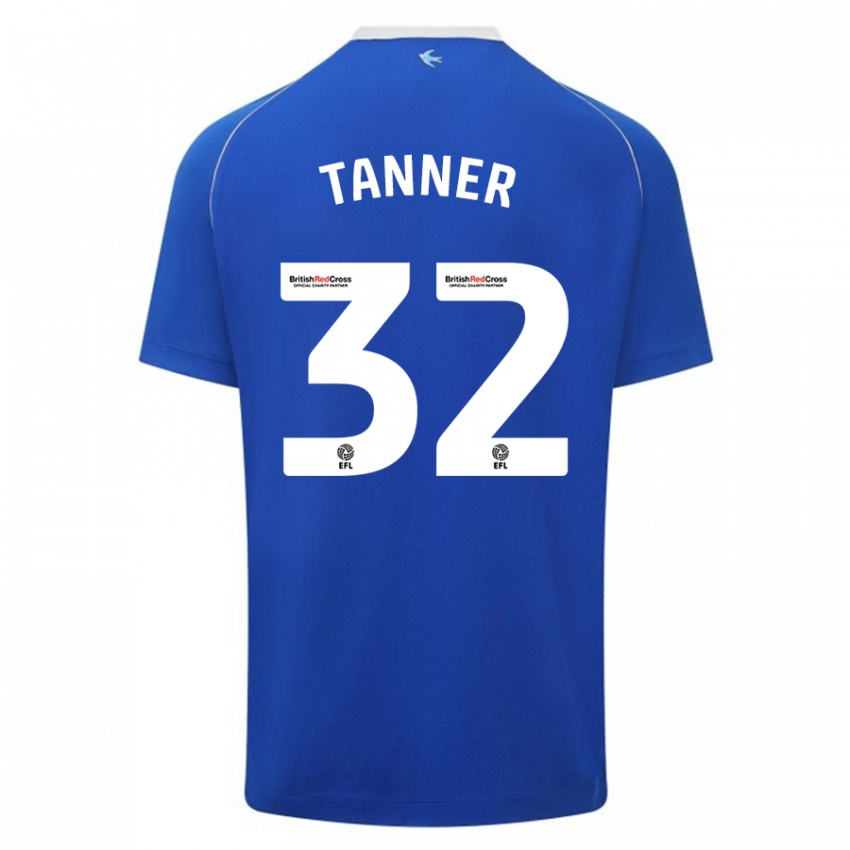 Niño Camiseta Ollie Tanner #32 Azul 1ª Equipación 2023/24 La Camisa Perú