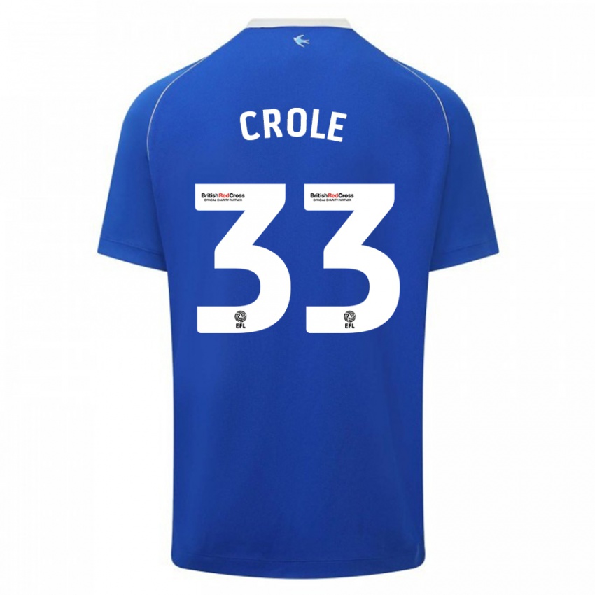 Niño Camiseta James Crole #33 Azul 1ª Equipación 2023/24 La Camisa Perú