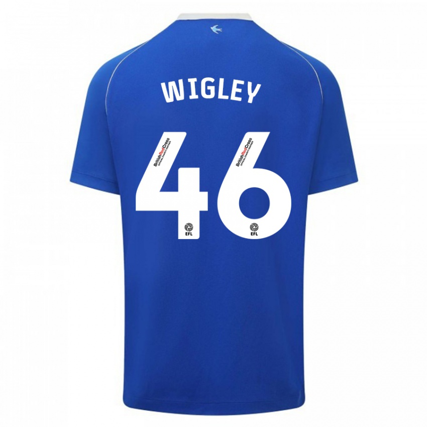 Niño Camiseta Morgan Wigley #46 Azul 1ª Equipación 2023/24 La Camisa Perú