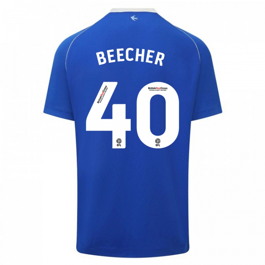 Niño Camiseta Josh Beecher #40 Azul 1ª Equipación 2023/24 La Camisa Perú