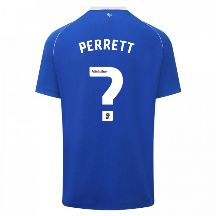 Niño Camiseta Troy Perrett #0 Azul 1ª Equipación 2023/24 La Camisa Perú