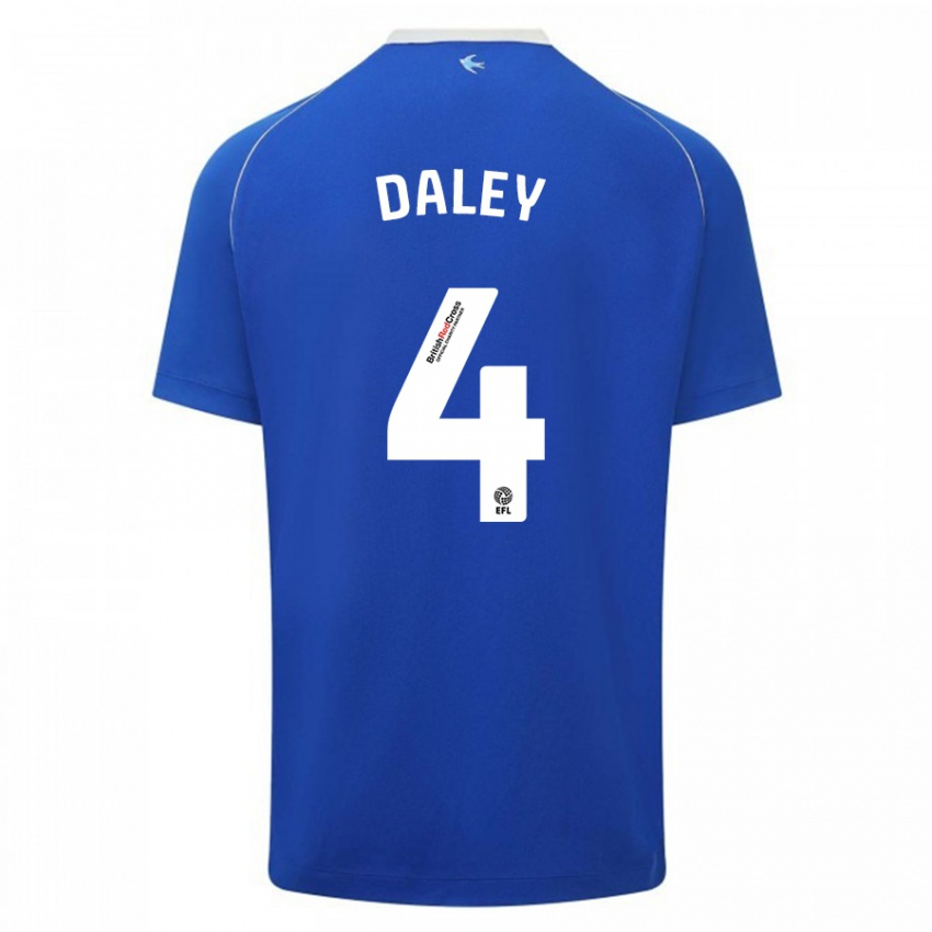 Niño Camiseta Hannah Daley #4 Azul 1ª Equipación 2023/24 La Camisa Perú