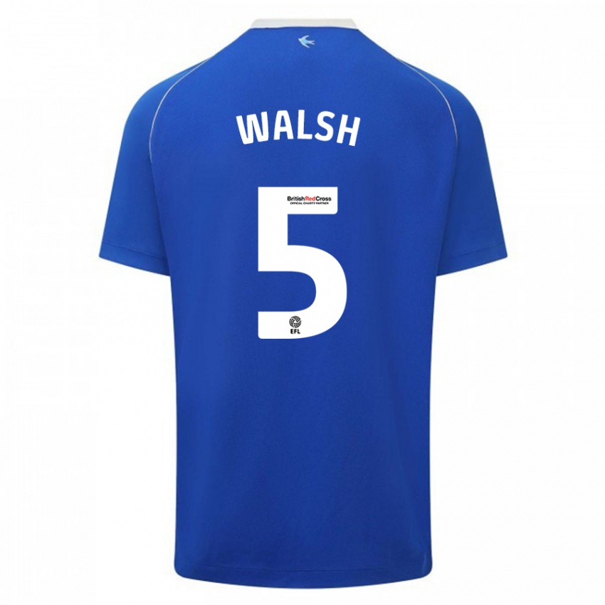 Niño Camiseta Siobhan Walsh #5 Azul 1ª Equipación 2023/24 La Camisa Perú