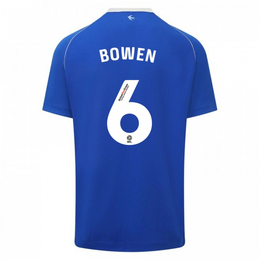 Niño Camiseta Megan Bowen #6 Azul 1ª Equipación 2023/24 La Camisa Perú